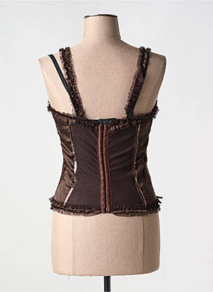 Corset broderie maro EMPHASIS femeie