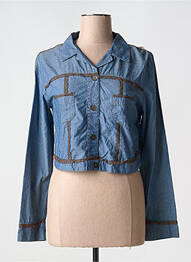 Jachete casual guler tip costum albastru BANDE ORIGINALE femeie