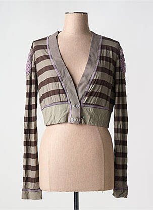 Vestă cu mâneci lungi maro ELISA CAVALETTI femeie