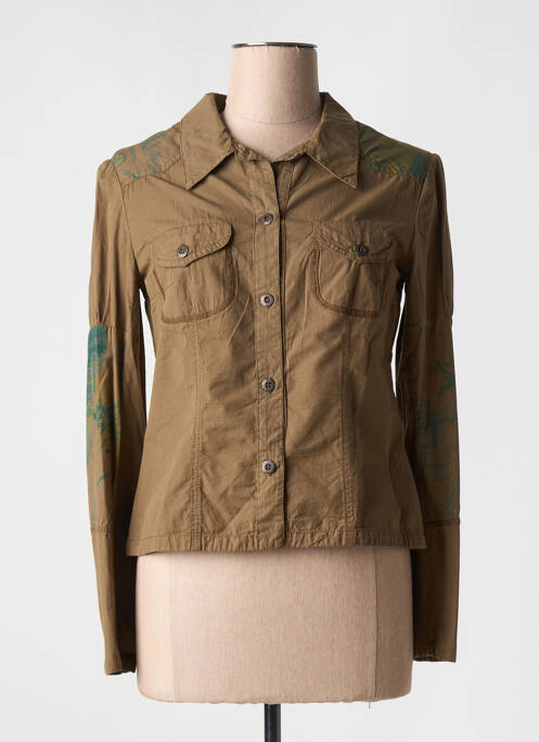 Cămașă maro POUSSIERE D'ETOLE femeie