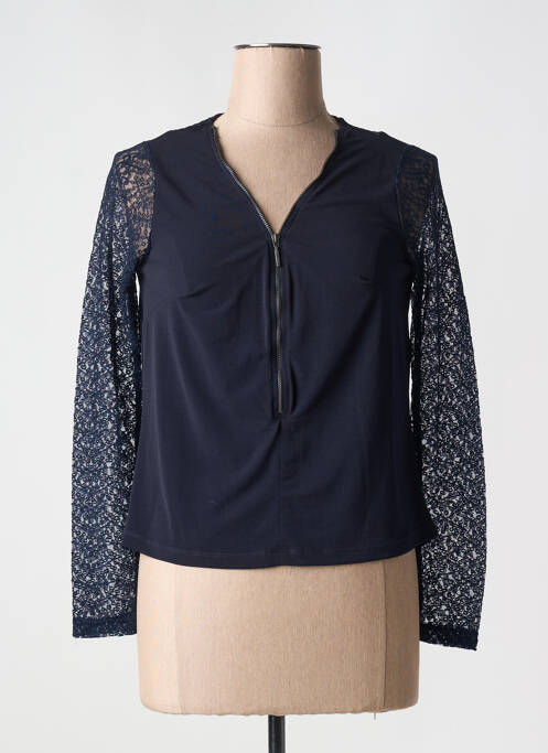 Vestă cu mâneci lungi albastru MALOKA femeie