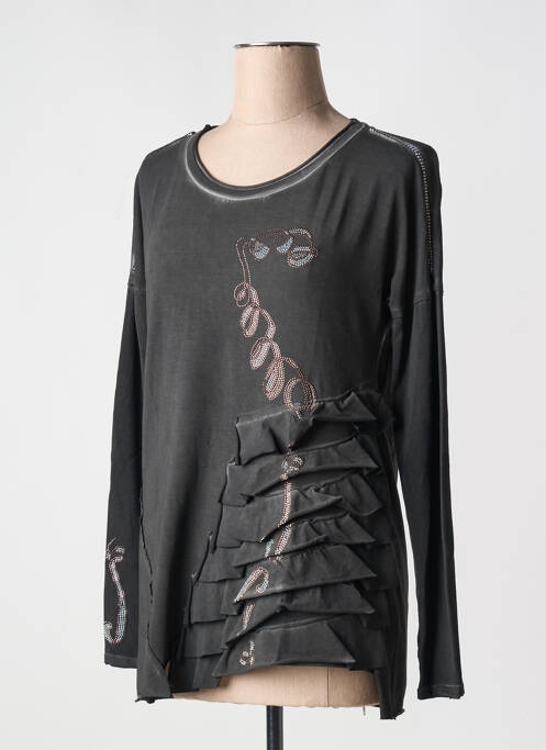 Tunică mâneci lungi gri DANIELA DALLAVALLE femeie