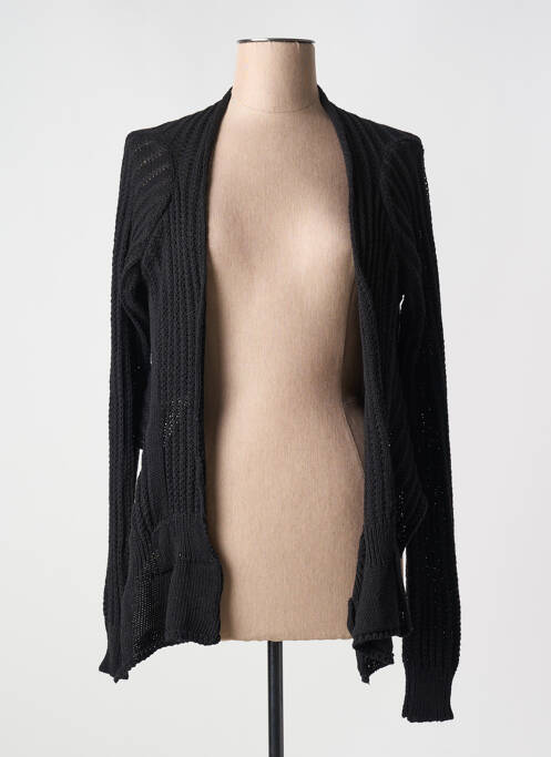 Cardigan petrecut negru POUSSIERE D'ETOLE femeie