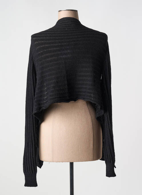 Cardigan petrecut negru POUSSIERE D'ETOLE femeie