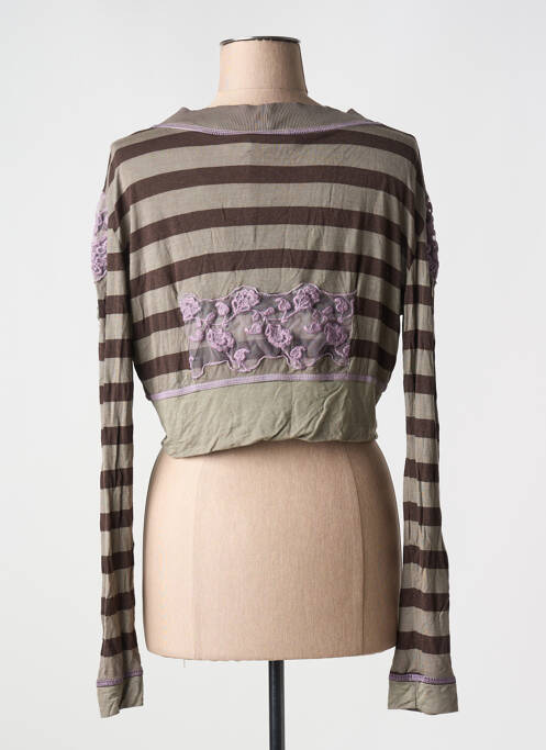 Vestă cu mâneci lungi maro ELISA CAVALETTI femeie