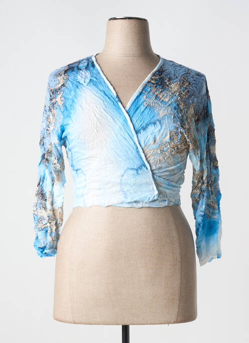 Cardigan petrecut albastru LAUREN VIDAL femeie