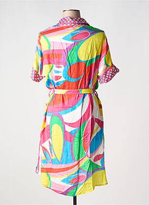 Rochie scurtă mâneci scurte mâneci scurte roz MADEMOISELLE SANS GÊNE femeie