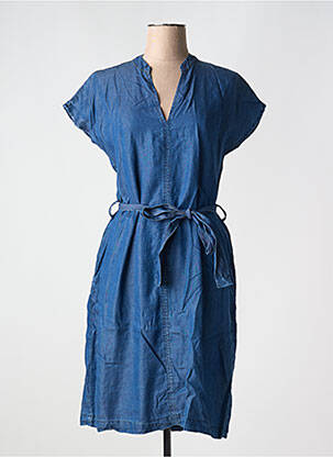 Rochie midi mâneci scurte mâneci scurte albastru LA FEE MARABOUTEE femeie