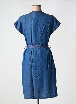 Rochie midi mâneci scurte mâneci scurte albastru LA FEE MARABOUTEE femeie