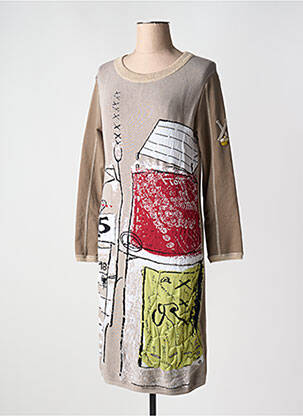 Rochie midi maro ELISA CAVALETTI femeie