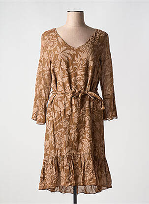 Rochie midi maro LA FEE MARABOUTEE femeie