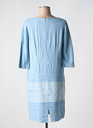 Rochie midi mâneci 3/4 mâneci 3/4 albastru ELISA CAVALETTI femeie