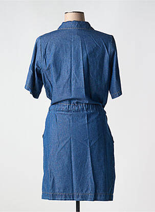 Rochie scurtă mâneci scurte mâneci scurte albastru LA FEE MARABOUTEE femeie