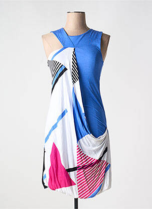 Rochie scurtă albastru PARAMITA femeie