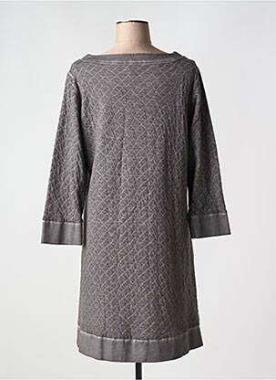 Rochie midi mâneci 3/4 mâneci 3/4 gri MALOKA femeie