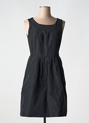 Rochie scurtă fără mâneci fără mâneci negru POUSSIERE D'ETOLE femeie