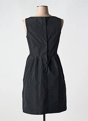 Rochie scurtă fără mâneci fără mâneci negru POUSSIERE D'ETOLE femeie