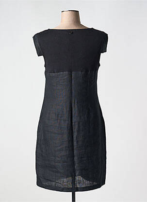 Rochie scurtă mâneci scurte mâneci scurte negru MALOKA femeie