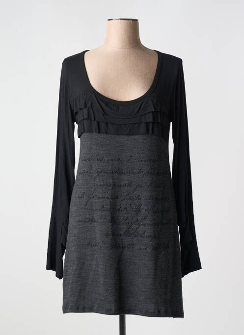 Rochie scurtă gri POUSSIERE D'ETOLE femeie