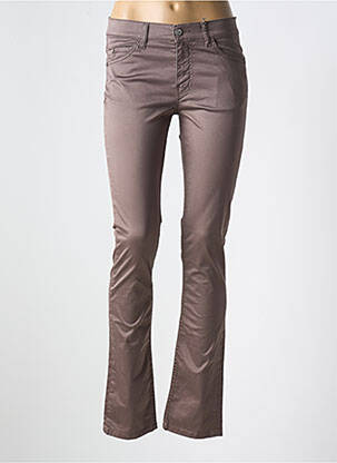 Pantalon slim buzunare maro BANDE ORIGINALE femeie