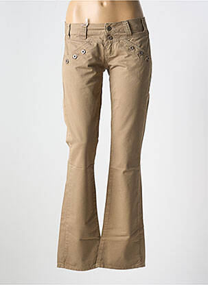 Pantalon drept bej E.LOCO femeie