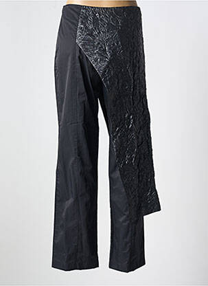 Pantalon drept croială dreaptă negru LAUREN VIDAL femeie