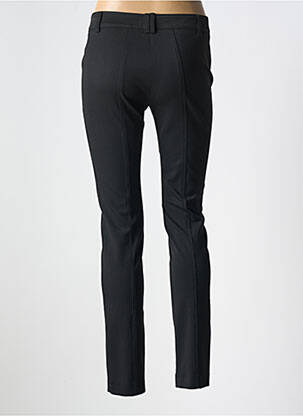 Pantalon slim închidere cu fermoar sub clapetă cu nasturi negru CRYSTAL WORLD femeie