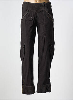 Pantalon drept buzunare negru BANDE ORIGINALE femeie