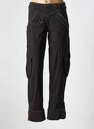 Pantalon drept buzunare negru BANDE ORIGINALE femeie