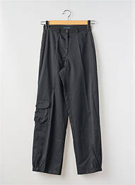 Pantalon cargo croială dreaptă negru ROSA ROSAM femme