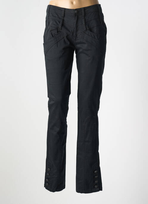 Pantalon chino negru R867 femeie