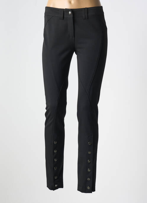 Pantalon slim negru CRYSTAL WORLD femeie