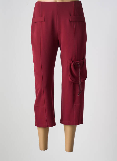 Pantalon trei sferturi roșu COCO MENTHE femeie