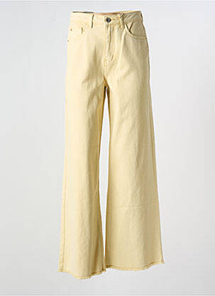 Blugi cu croială evazată bej CREAM femeie