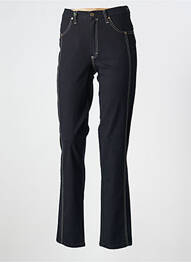 Blugi cu croială slim elasticitate talie înaltă negru ROSA ROSAM femme
