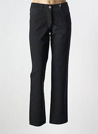 Pantalon drept elasticitate mărime normală negru POUSSIERE D'ETOLE femeie