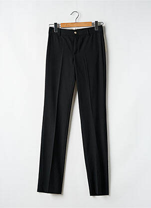 Pantalon slim țesătură poplin mărime normală negru VERTIGO femeie