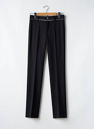 Pantalon slim țesătură poplin mărime normală negru VERTIGO femeie