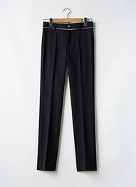 Pantalon slim țesătură poplin mărime normală negru VERTIGO femme