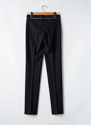 Pantalon slim țesătură poplin mărime normală negru VERTIGO femeie