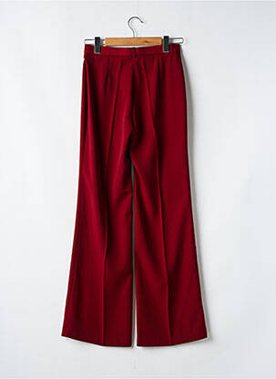 Pantalon larg țesătură poplin mărime normală roșu VERTIGO femeie