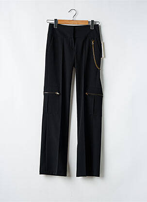 Pantalon drept țesătură crep mărime normală negru LA FEE MARABOUTEE femeie