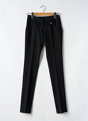 Pantalon slim elasticitate mărime normală negru E.LOCO femeie