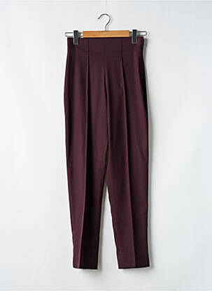 Pantalon slim talie elastică mărime normală violet LAUREN VIDAL femeie