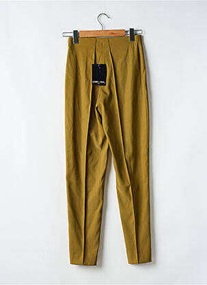 Pantalon slim talie elastică mărime normală verde LAUREN VIDAL femeie