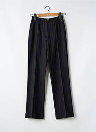 Pantalon drept închidere cu fermoar sub clapetă cu nasturi mărime normală negru ROSA ROSAM femme