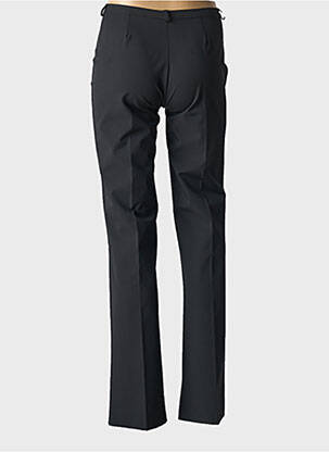 Pantalon evazat talie cu cleme talie înaltă negru LA FEE MARABOUTEE femeie