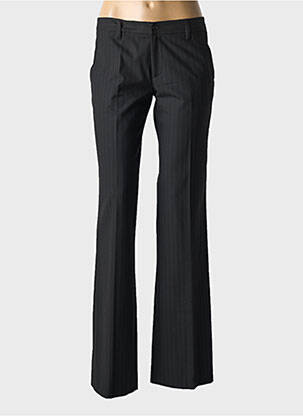 Pantalon evazat închidere cu fermoar sub clapetă cu cârlig talie înaltă negru VERTIGO femeie