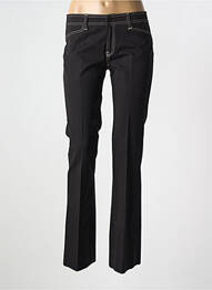 Pantalon drept elasticitate talie joasă negru VERTIGO femeie