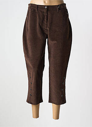 Pantalon trei sferturi maro ROSA ROSAM femeie